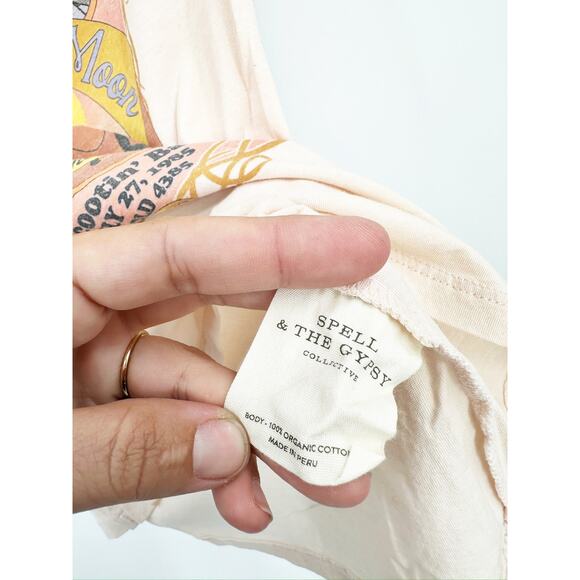 SPELL Texan Blue Moon Girlfriend Tee XS - Picture 4 of 5